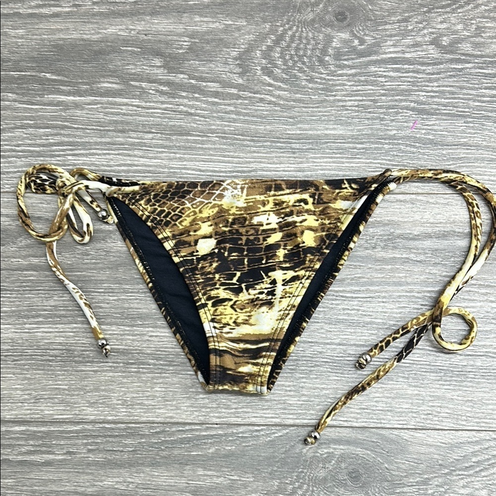 Miroa Snaki Print String Bikini Bottom size XS